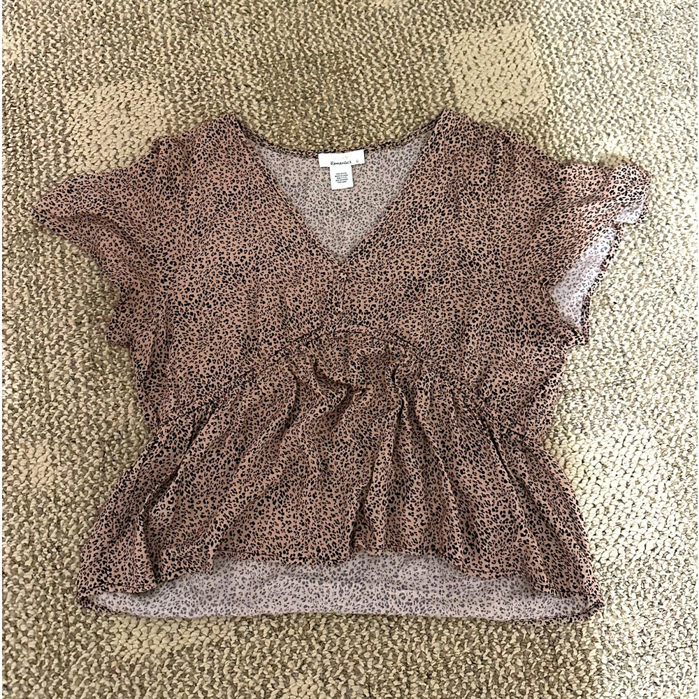 Women’s cheetah print blouse